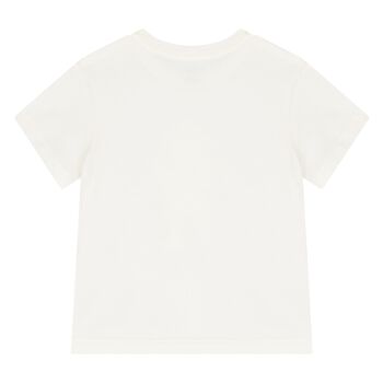 Baby Boys Ivory Cotton Polo Bear & Crab T-Shirt
