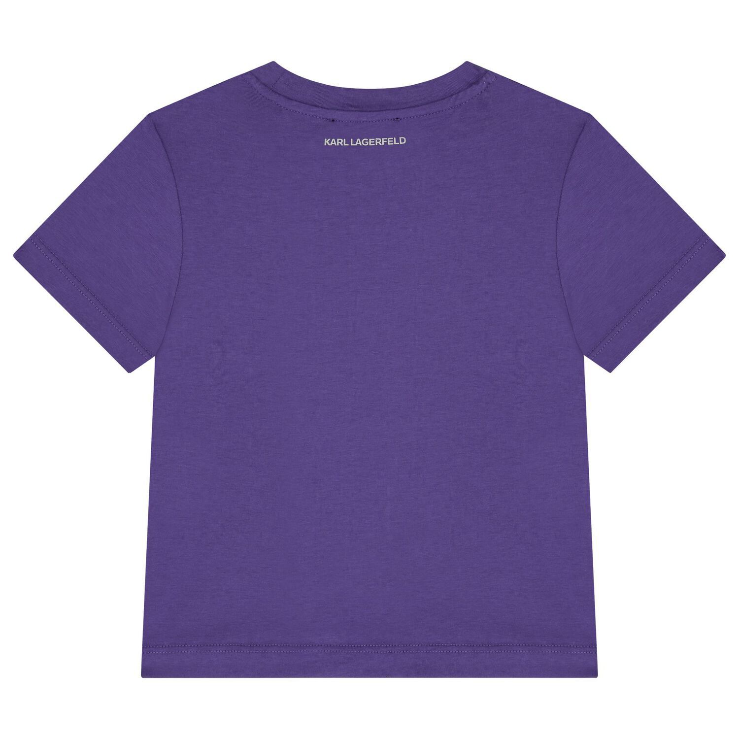Girls Purple Logo T-Shirt, 3, hi-res