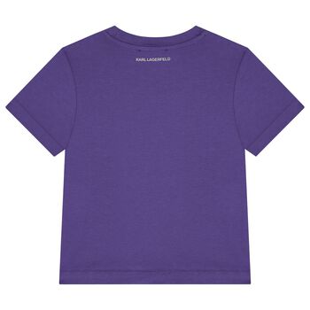 Girls Purple Logo T-Shirt