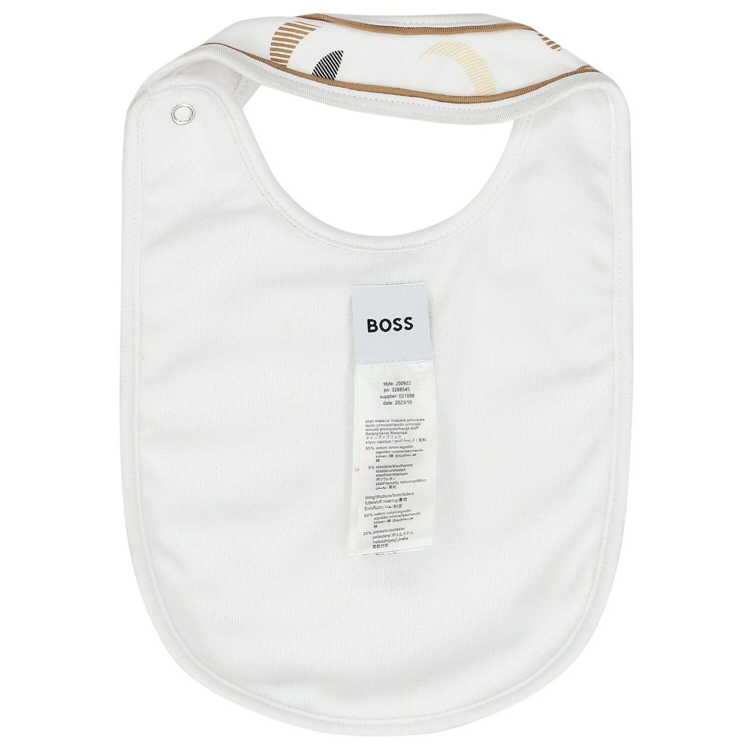 White & Beige Logo Bibs ( 3-Pack ), 1, hi-res image number null