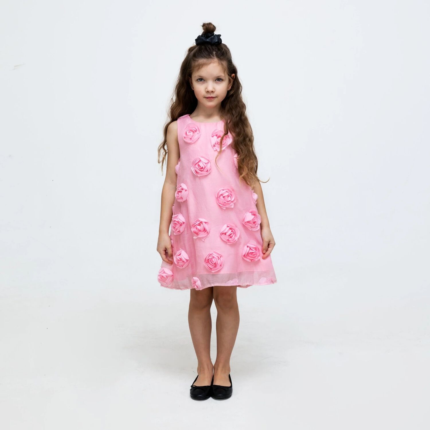 Girls Pink Floral Dress, 1, hi-res image number null