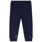 Baby Boys Navy Tracksuit, 1, hi-res