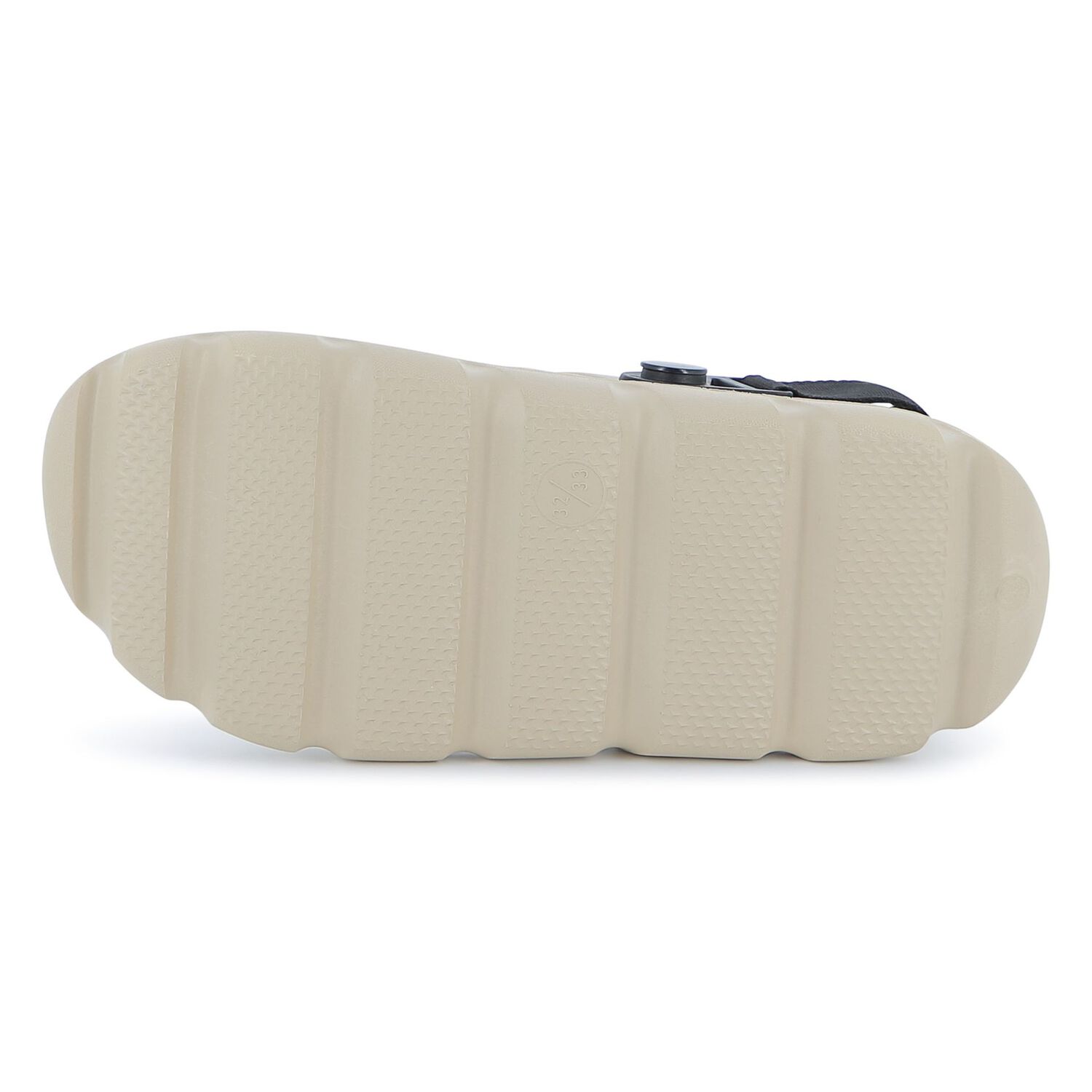 Boys Beige & Black Logo Sandals, 2, hi-res