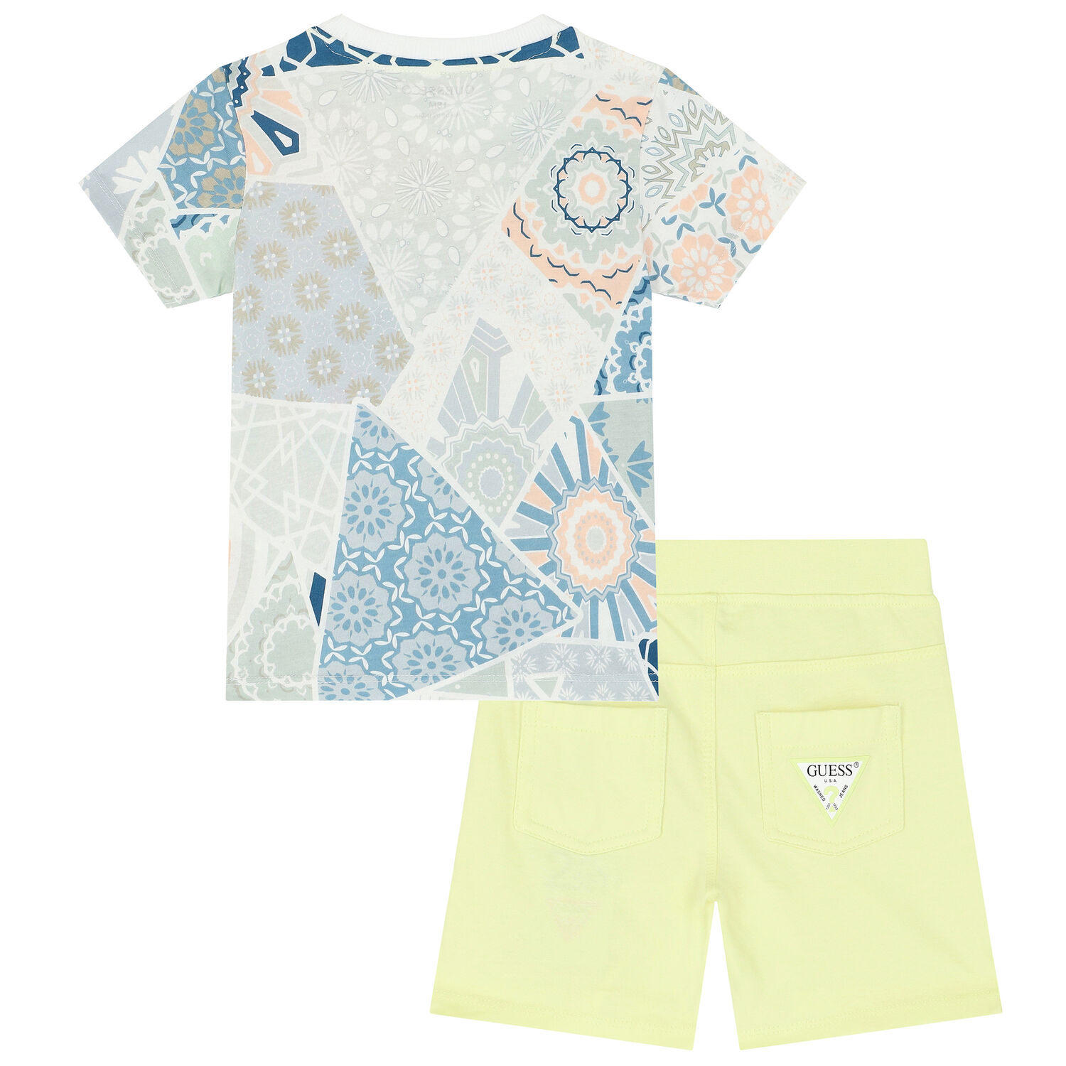 Baby Boys Multi-Colored Logo Shorts Set, 2, hi-res