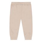 Baby Boys Beige Joggers, 1, hi-res