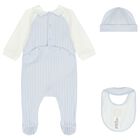Blue & White Logo Babygrow Gift Set, 2, hi-res