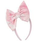 Girls Pink Bow Headband, 1, hi-res