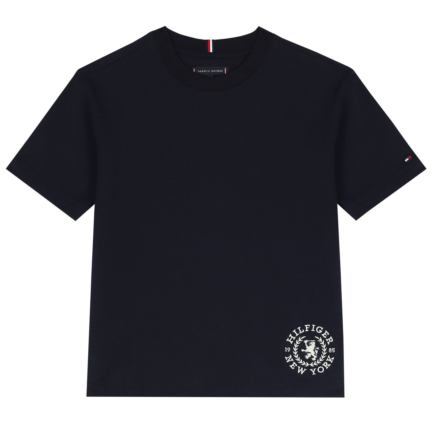 Boys Navy Blue  Logo T-Shirt, 1, hi-res