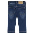 Younger Boys Blue Denim Jeans, 1, hi-res