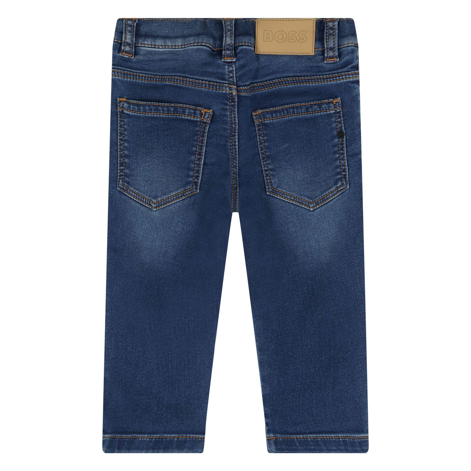 Younger Boys Blue Denim Jeans, 1, hi-res