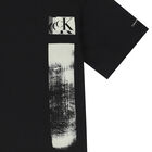 Boys Black Logo T-Shirt, 1, hi-res