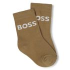 Baby Boys Multi-Coloured Logo Socks ( 3-Pack ), 1, hi-res