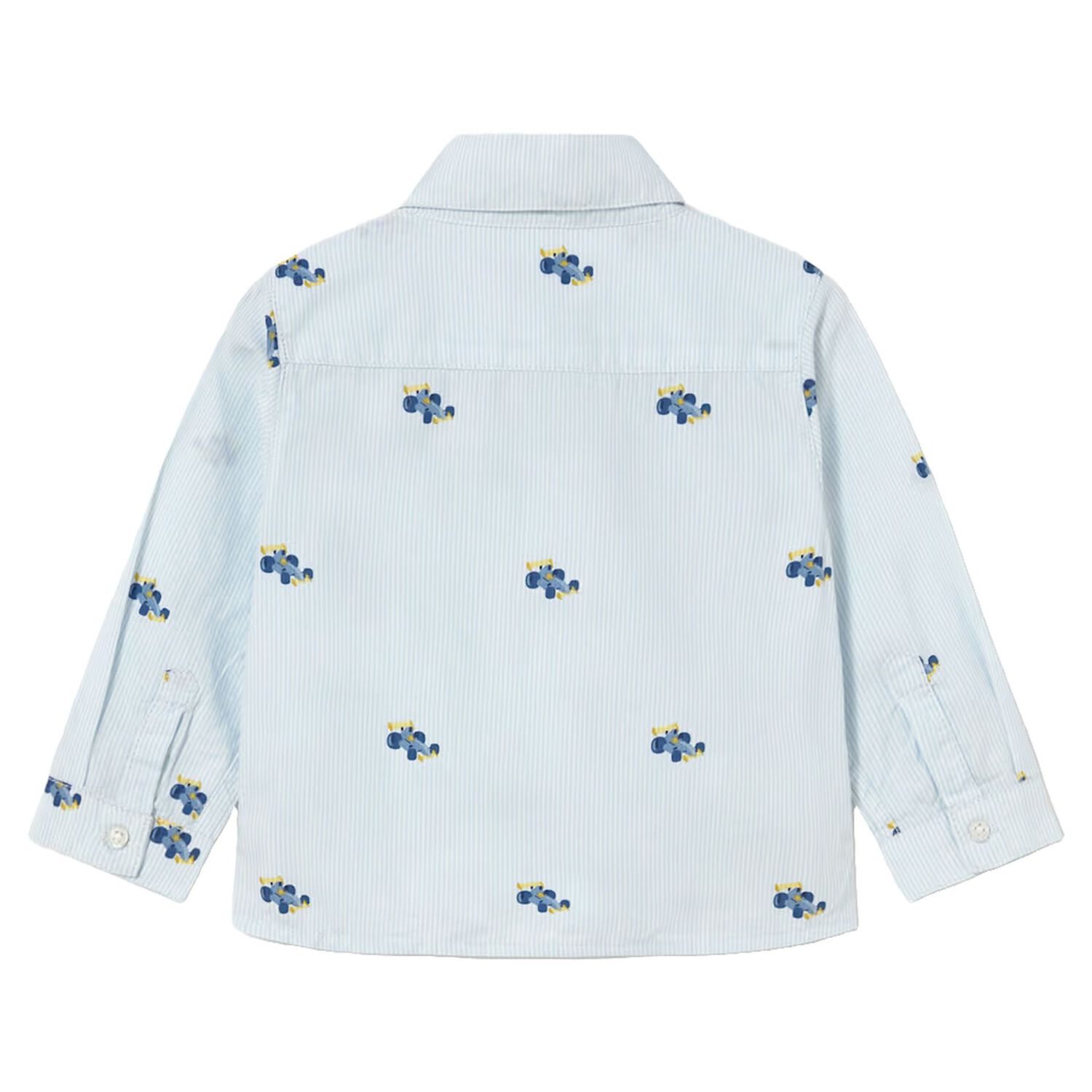 Younger Boys Blue & White Racing Car Shirt, 2, hi-res