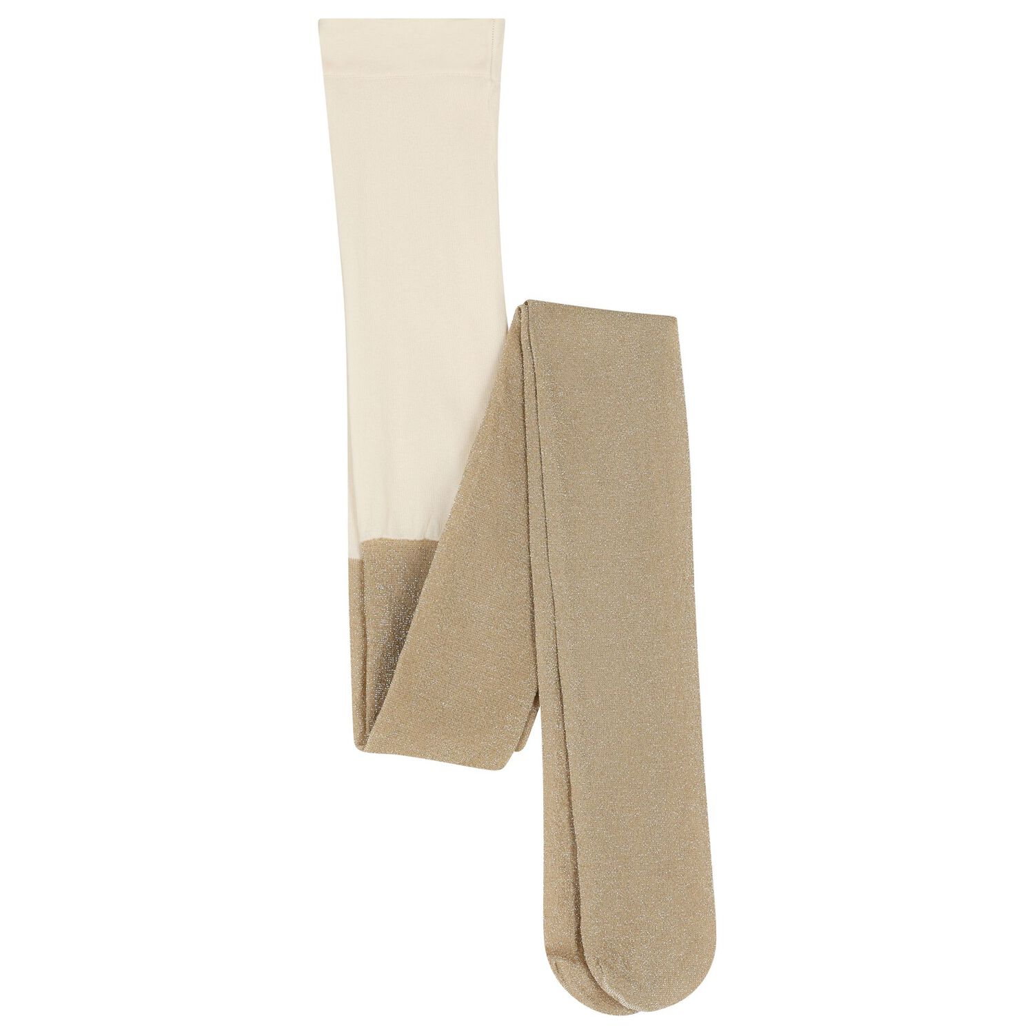 Girls Gold Shimmer Tights, 2, hi-res