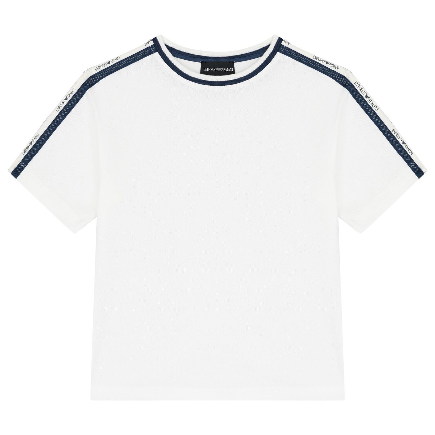 Boys Ivory & Navy Blue Shorts Set, 1, hi-res image number null