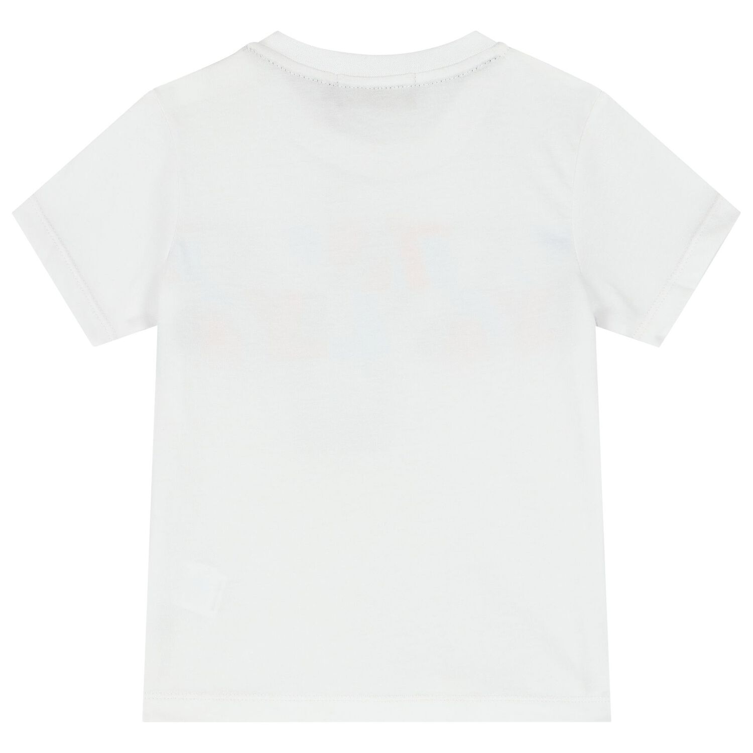 Younger Boys White Logo T-Shirt, 1, hi-res