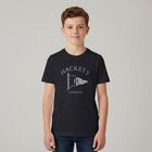 Boys Navy Blue Logo T-Shirt, 1, hi-res