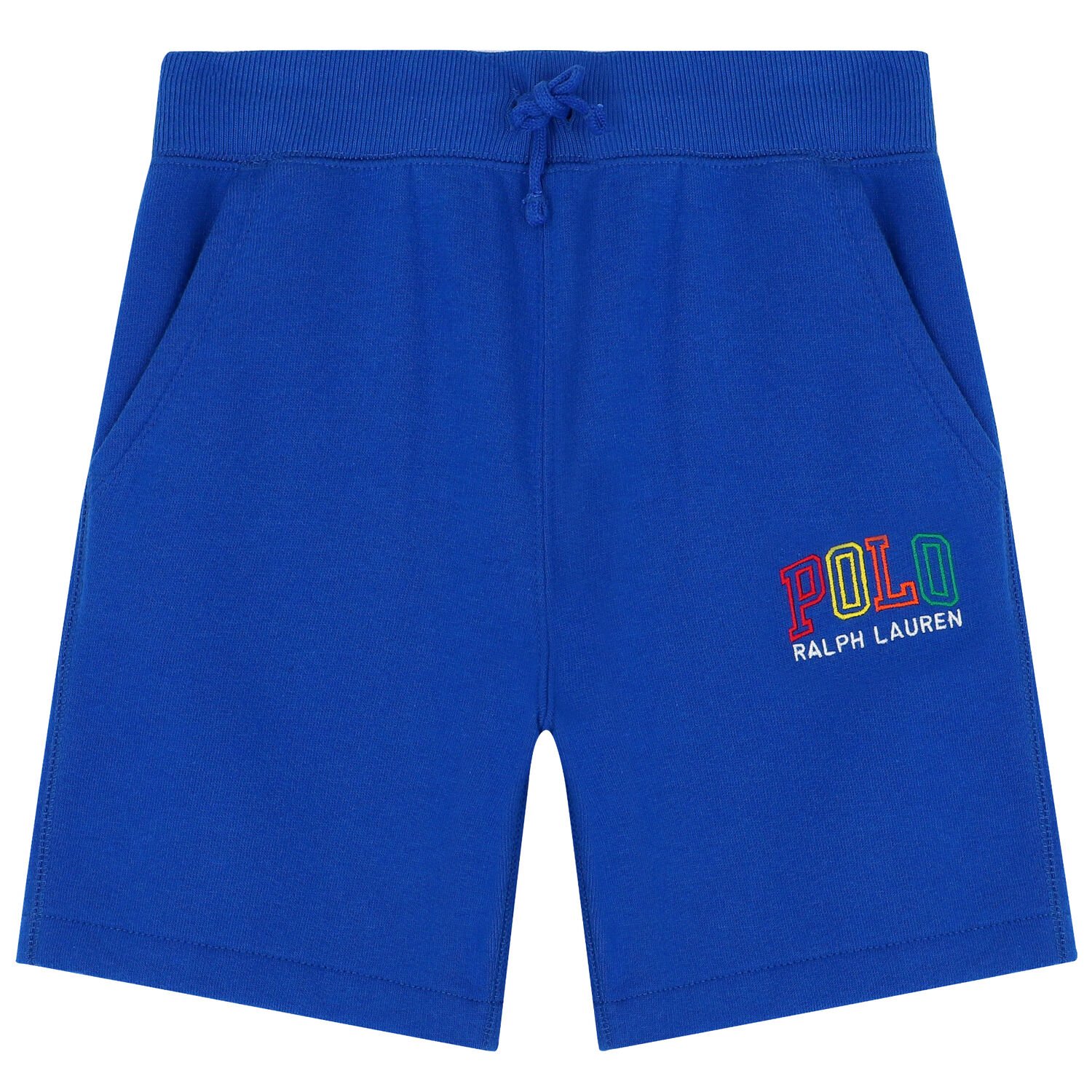 Boys Blue Logo Shorts, 2, hi-res