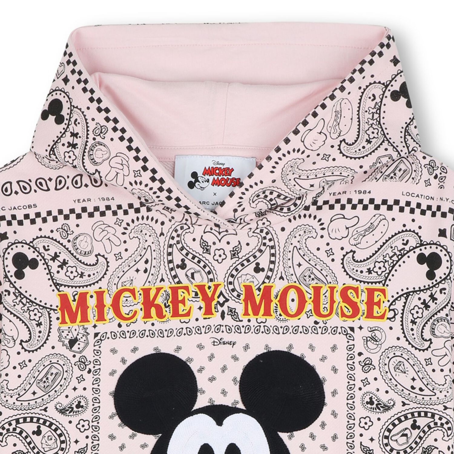 Girls Pink Disney Hooded Dress, 1, hi-res image number null