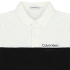 Boys White & Black Logo Polo Shirt, 1, hi-res