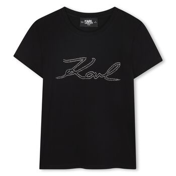 Girls Black Logo T-Shirt