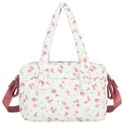 Baby Girls White & Pink Waterproof Baby Changing Bag, 2, hi-res