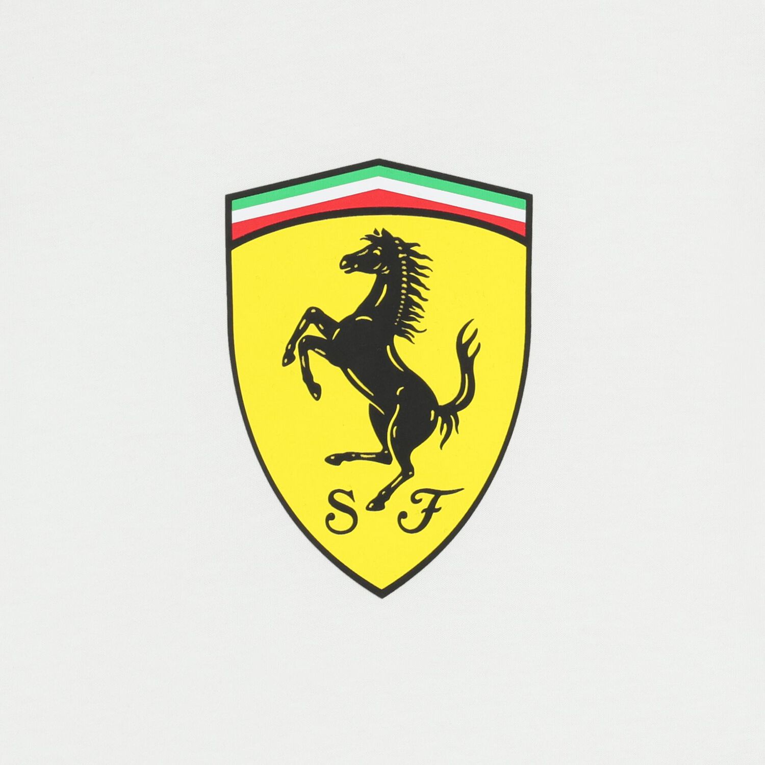 Boys White Ferrari Logo T-Shirt, 3, hi-res