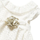 Baby Girls Ivory Organza Special Occasion Dress Set, 1, hi-res