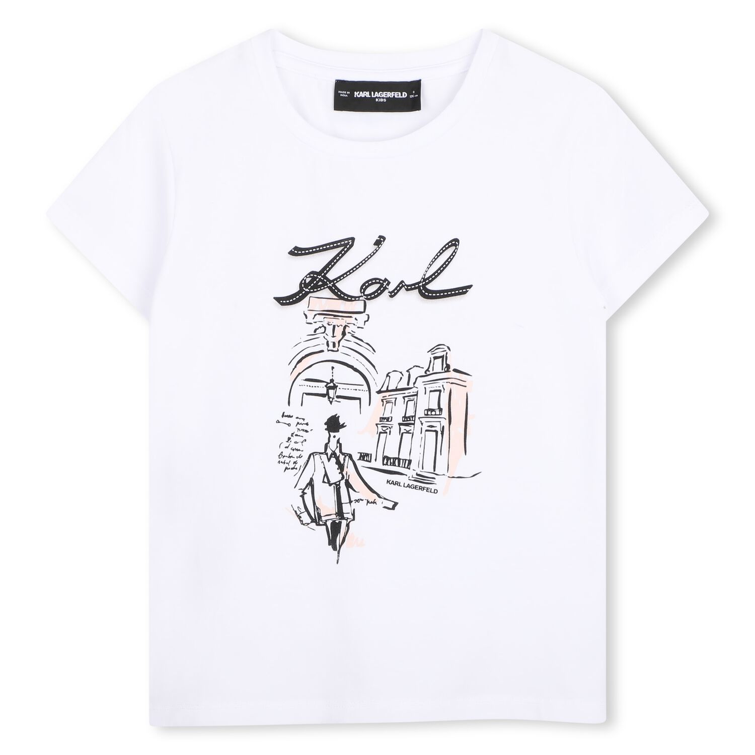 Mini Me Girls White Logo T-Shirt, 1, hi-res