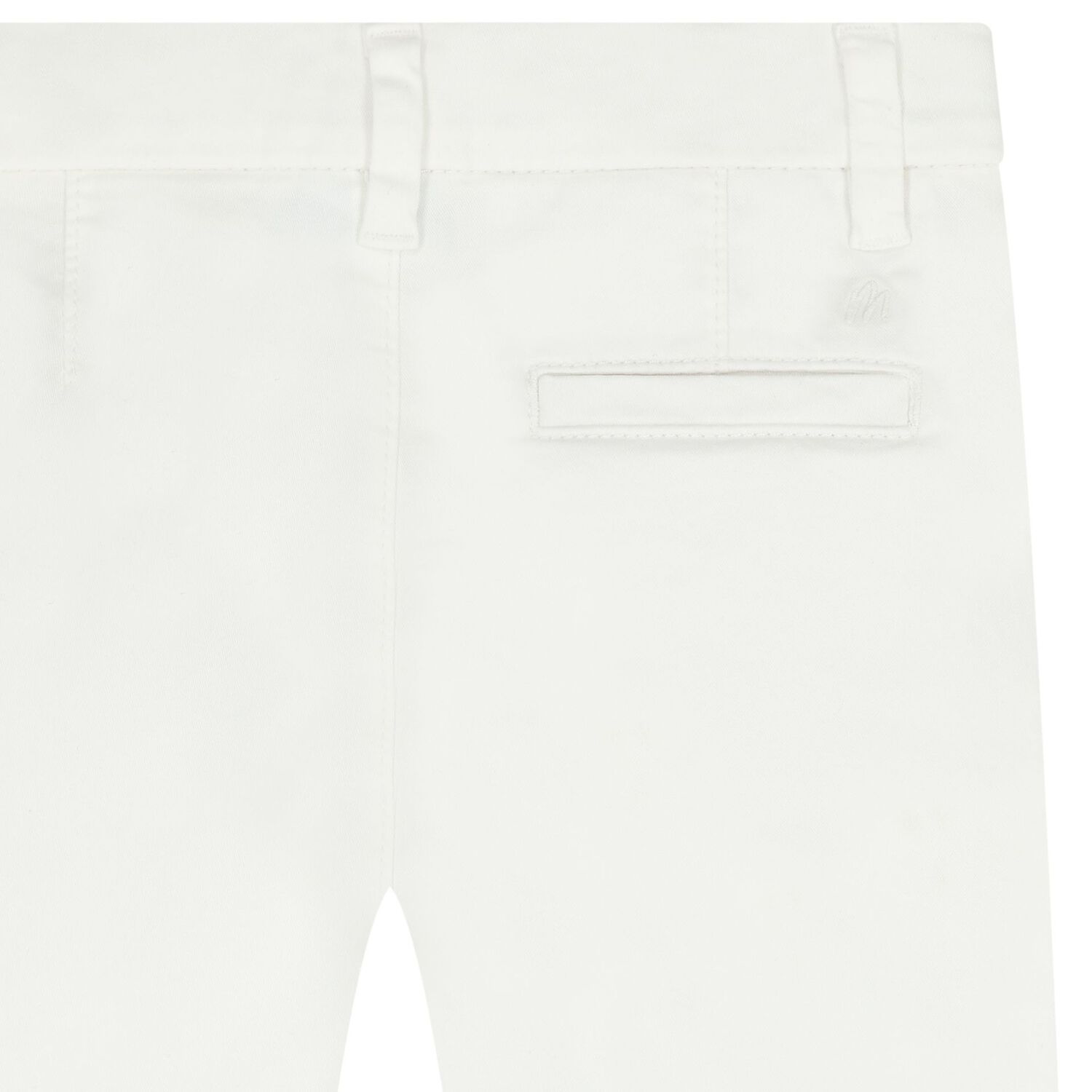 Younger Boys White Chino Trousers, 3, hi-res
