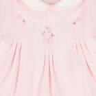 Baby Girls Pink & Ivory Flower Babygrows ( 2-Pack ), 1, hi-res