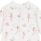 Baby Girls White & Pink Opera Babygrow Set, 1, hi-res