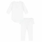 Baby Girls White Leggings Set, 1, hi-res