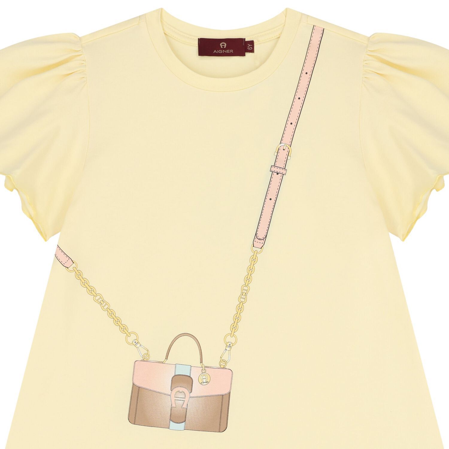 Girls Yellow Crossbody Bag Dress, 2, hi-res