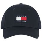 Boys Navy Blue Logo Cap, 1, hi-res