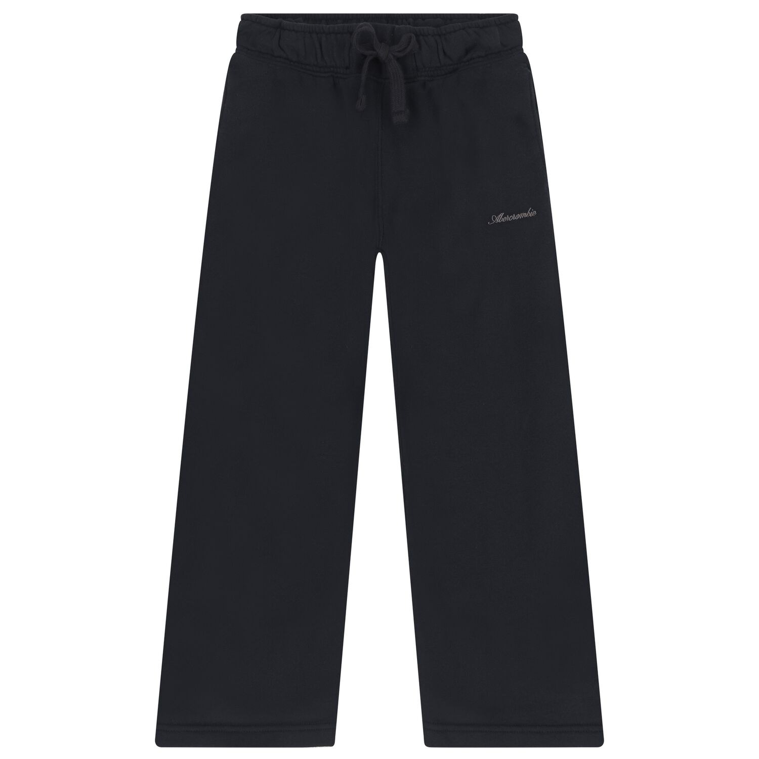 Girls Navy Blue Logo Wide Leg Joggers, 1, hi-res