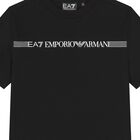 Boys Black Logo T-Shirt, 3, hi-res