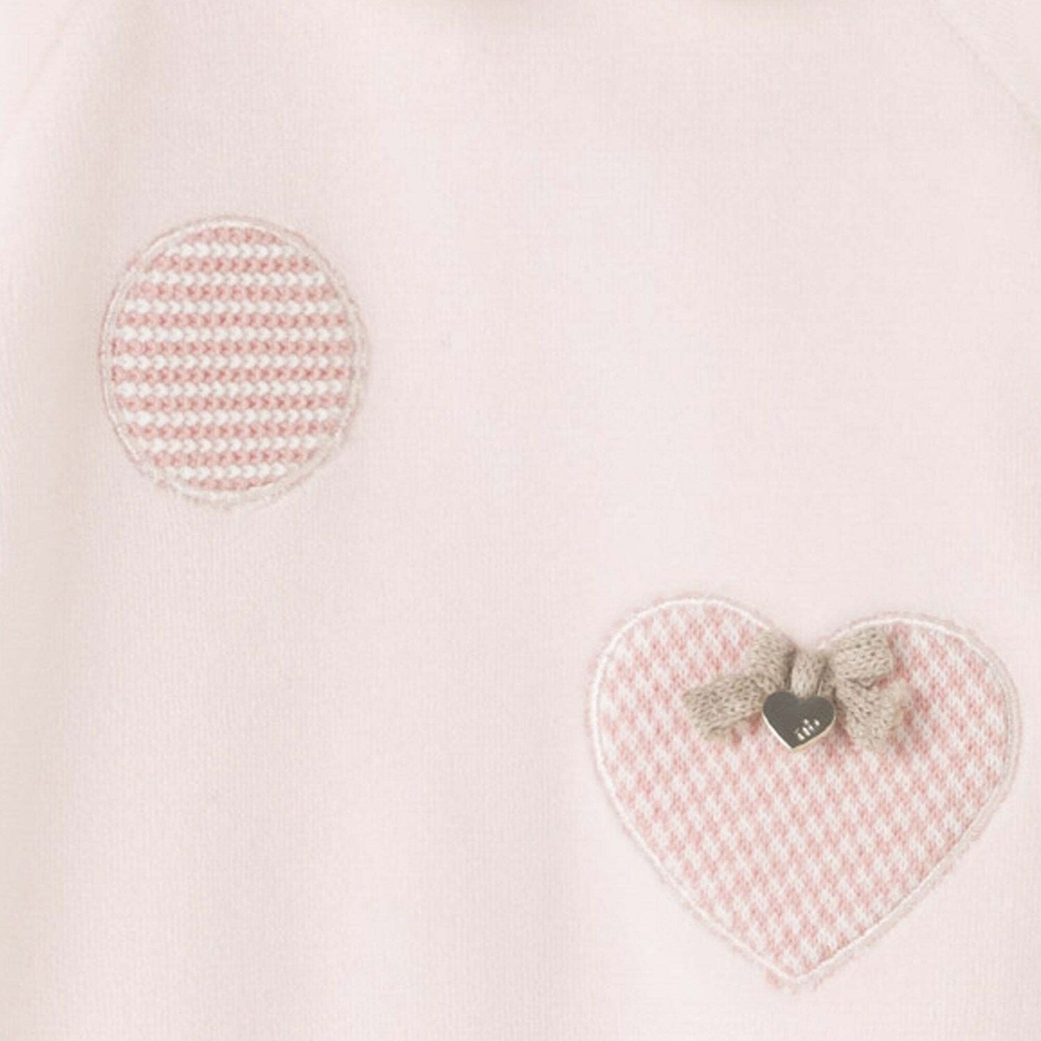 Baby Girls Pink Heart Babygrow, 1, hi-res image number null