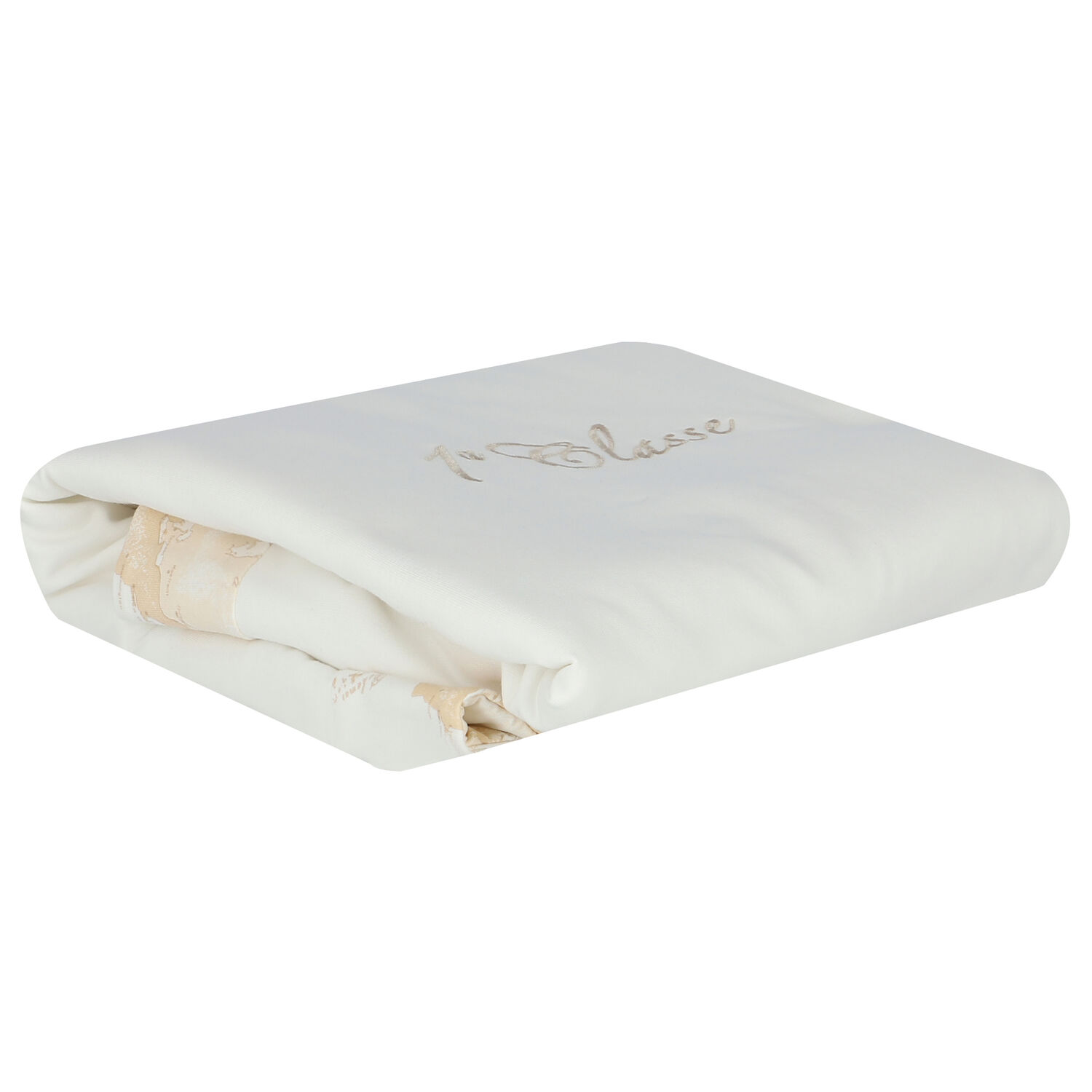 Ivory & Blue Geo Map Baby Blanket, 3, hi-res