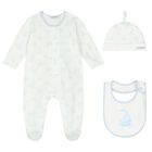 Baby Boys White & Blue Babygrow Gift Set, 1, hi-res