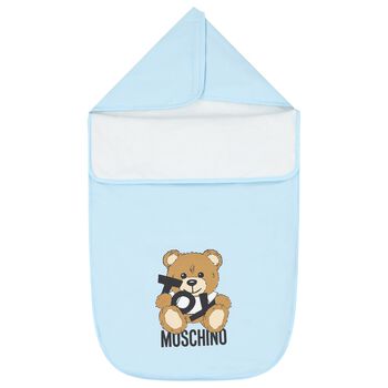 Blue Teddy Bear Logo Baby Nest