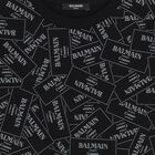 Girls Black & White Logo Dress, 1, hi-res