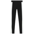 Girls Black & White Logo Legging, 1, hi-res