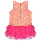 Girls Pink Embellished Tulle Dress, 1, hi-res