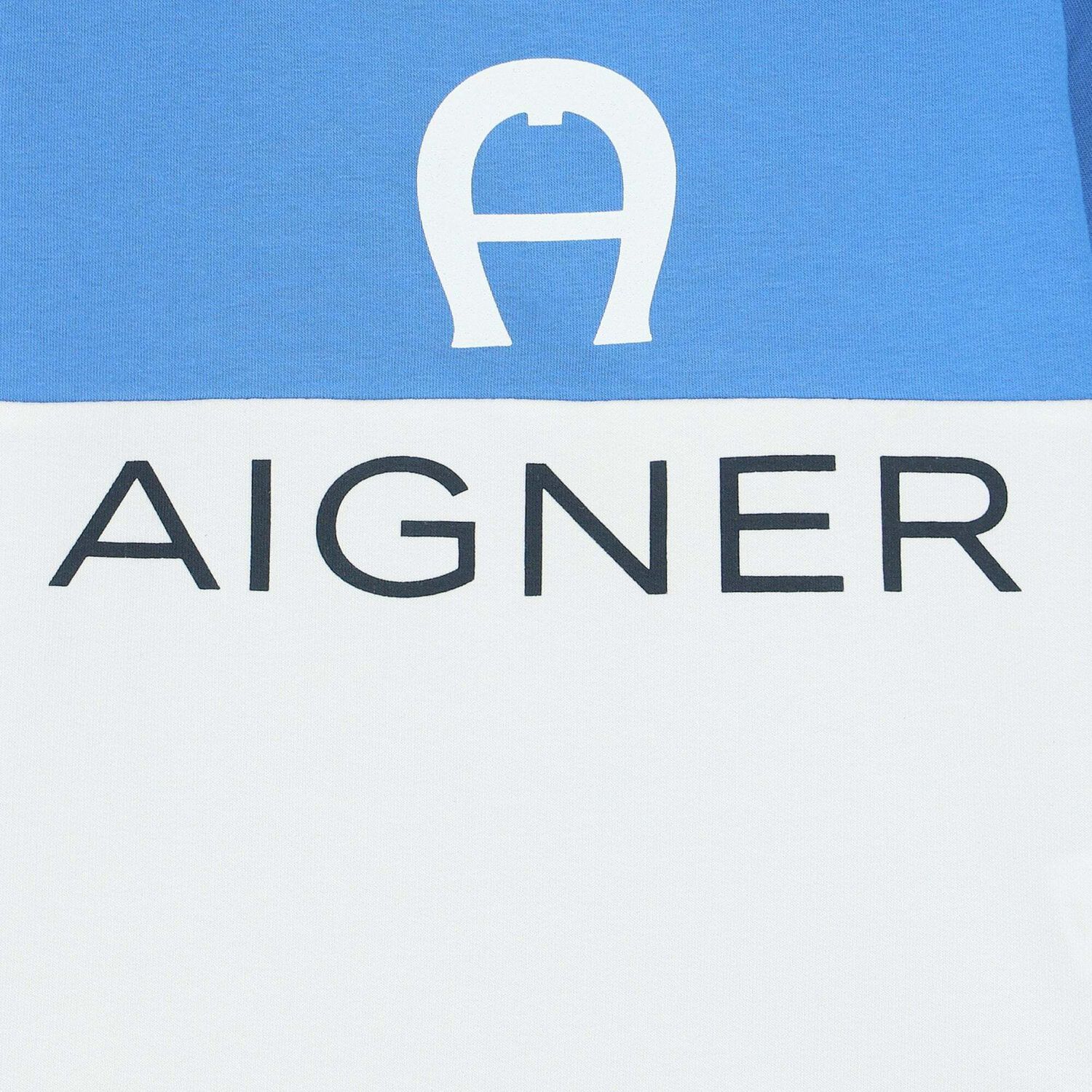 Younger Boys Blue & White Logo Long Sleeve Top, 3, hi-res image number null