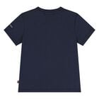 Younger Boys Navy Blue Logo T-Shirt, 2, hi-res