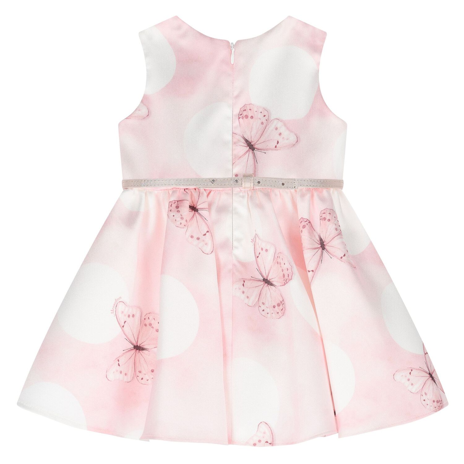 Younger Girls Pink Butterfly Dress, 1, hi-res