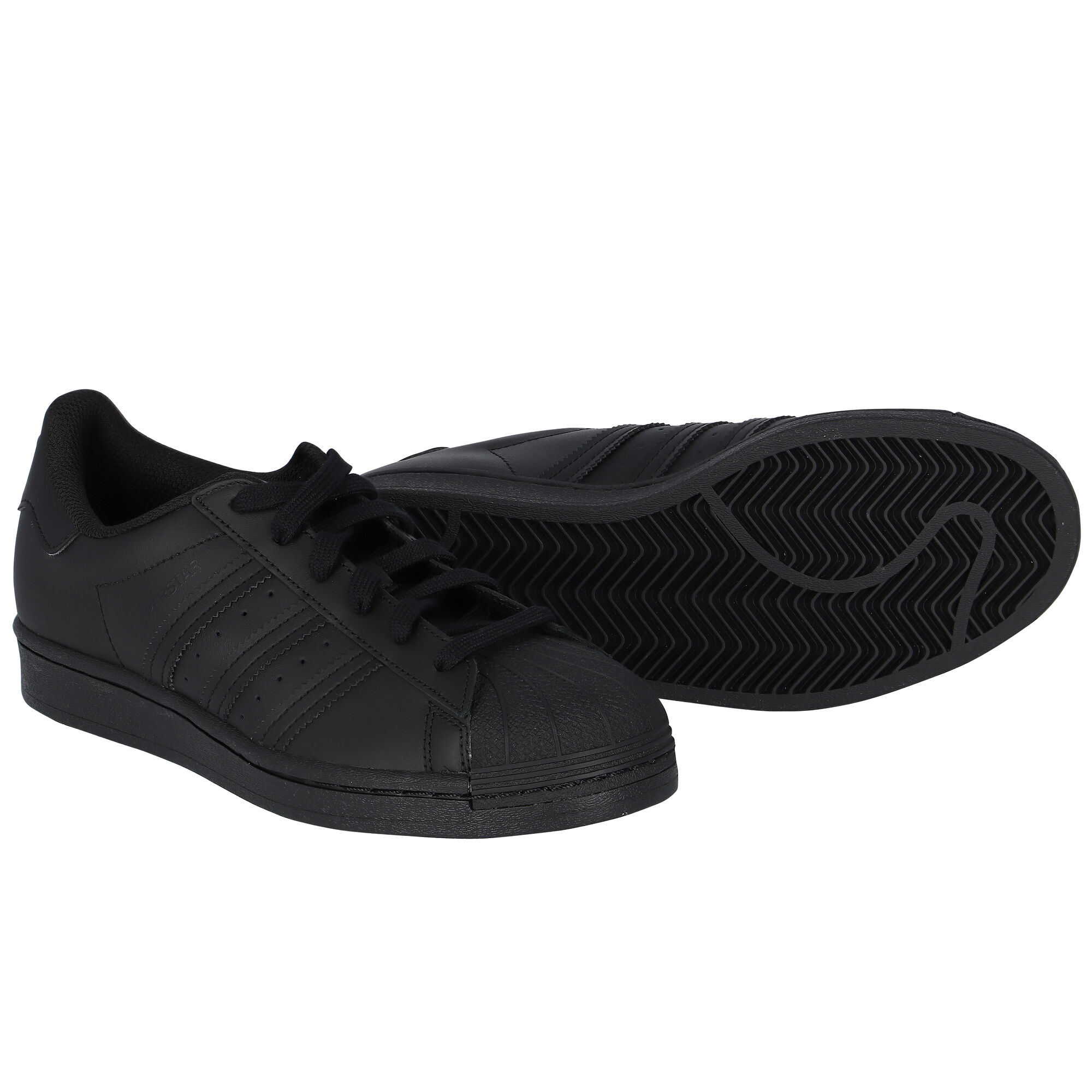 Superstar adidas shop all black