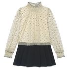 Girls Ivory & Black Skirt Set, 1, hi-res