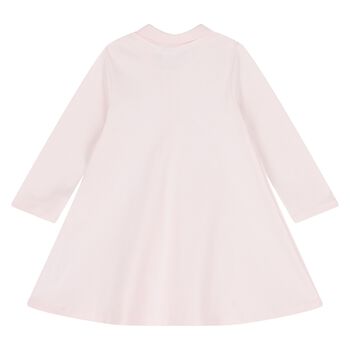 Younger Girls Pink Logo Polo Dress